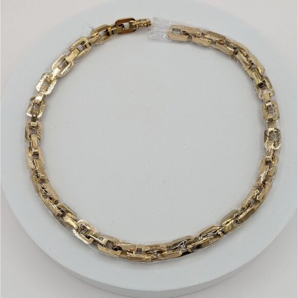 Eddie Borgo 12K Yellow Gold Plated Handmade Supra Link Vermeil Necklace … - Picture 6 of 8